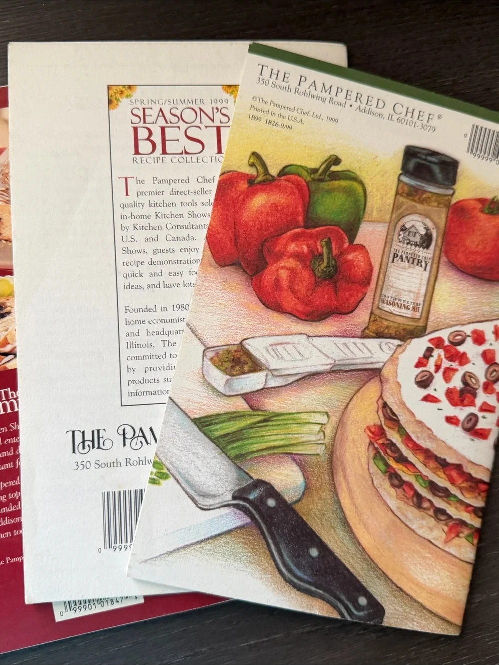 Vintage Pampered Chef Season’s Best Cookbooks Set of 3